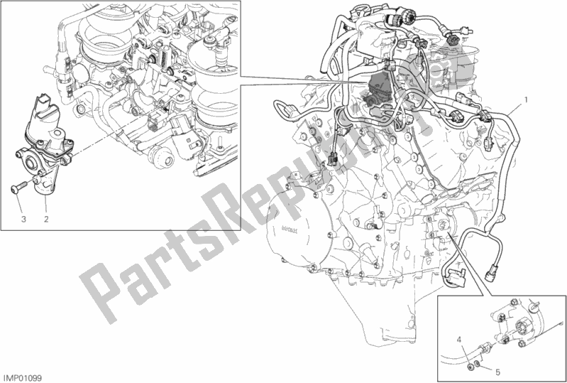 Tutte le parti per il Impianto Elettrico Motore del Ducati Superbike Panigale 25 Anniversario 916 1100 2020